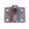 Supporto in Alluminio per Gamba Carrello mm.24x32 foro perno ø mm.3-4