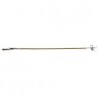 Bowden con Filo Acciaio Trecciato mm.0,9, Forcella e Morsetto, lunghezza mm.1000