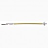 Bowden con Filo Acciaio Trecciato mm.2, Forcella e Morsetto, lunghezza mm.1200