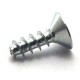 Viti Acciaio per Termoplastici mm.3x8 testa svasata (pz.10)
