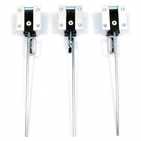Set of three Small Retractable L/G with Fixed Noseleg, Dural Casing