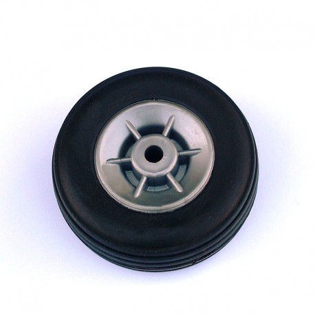Coppia Ruote in Gomma, Cerchio in Nylon ø mm.45