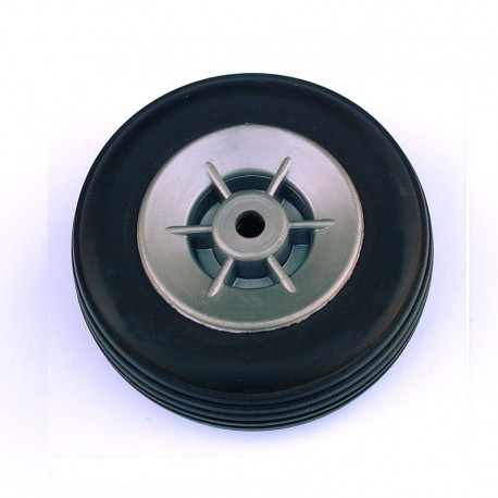 Coppia Ruote in Gomma, Cerchio in Nylon ø mm.50