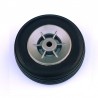 Coppia Ruote in Gomma, Cerchio in Nylon ø mm.50