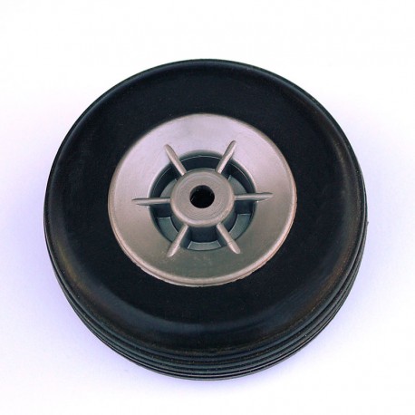 Coppia Ruote in Gomma, Cerchio in Nylon ø mm.55