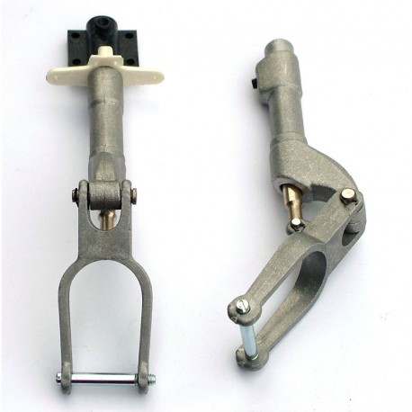 Carrello Anteriore Orientabile Telescopico con Supporto, mm.120