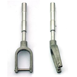 Carrello Anteriore Telescopico con Forcella Inclinata, mm.160