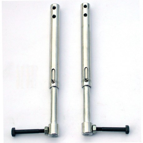 Coppia Carrelli Alari Molleggiati Telescopici, mm.135