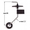 Carrello di Coda Orientabile con Ruota ø mm.21