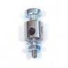 Morsetto Fermabarre filetto M2 foro ø mm.2 con vite (pz.3)