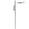 Coppia Gambe Alari in Acciaio Carrelli Grossi ø mm.5