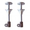 Squadretta in Alluminio Tornito lunghezza mm.30 (pz.2)